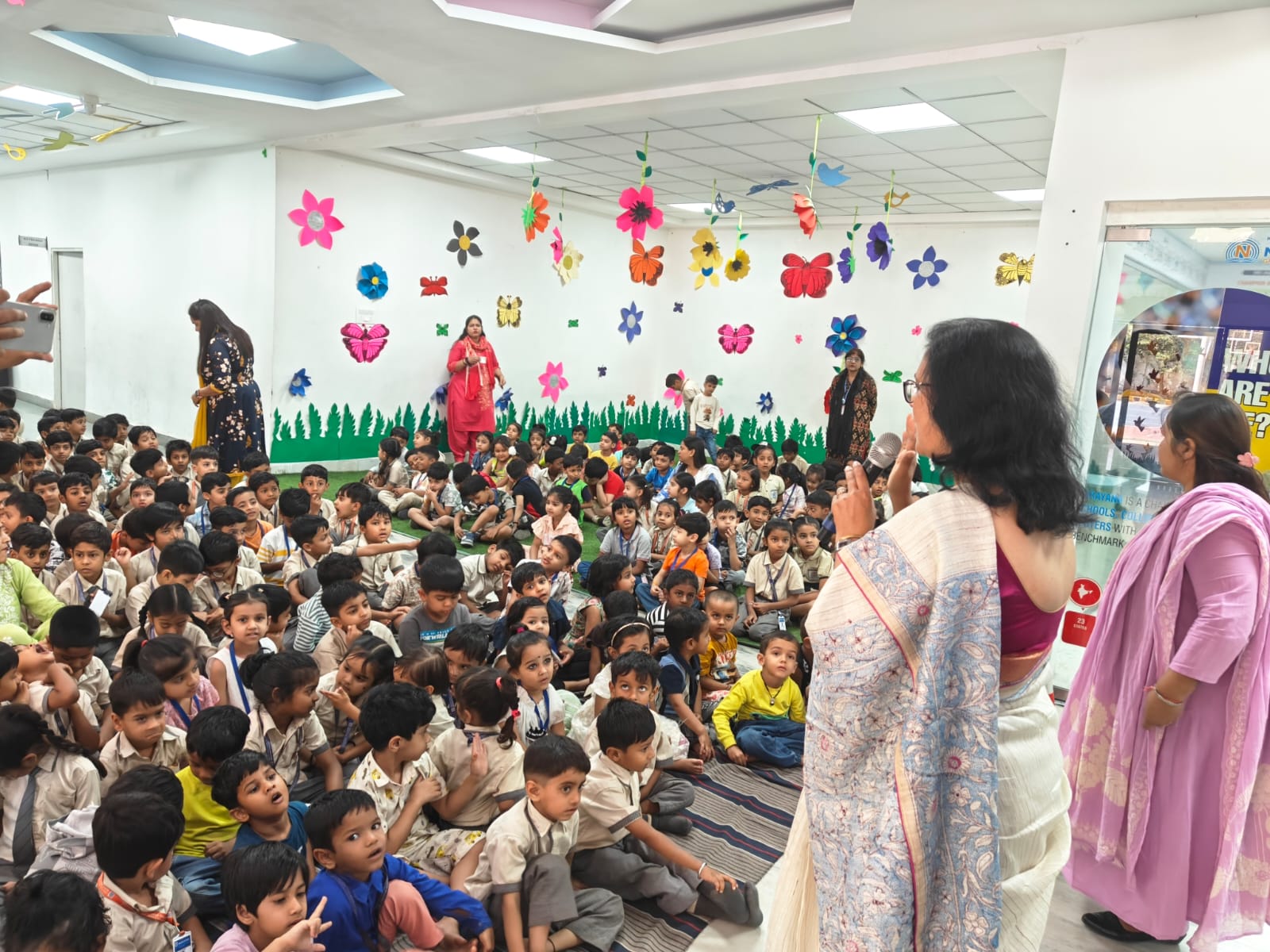 Sagarika in the classroom
